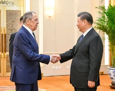 Chinese President Xi Jinping held a meeting with Lavrov