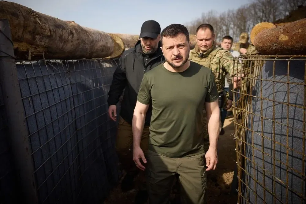 president-inspected-the-construction-of-fortifications-in-kharkiv-region