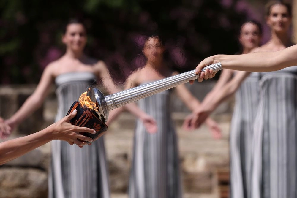 paris-2024-the-olympic-flame-was-lit-at-a-ceremony-in-greece