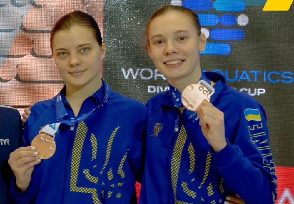 Украинки завоевали бронзу на Кубке мира по прыжкам в воду в Китае