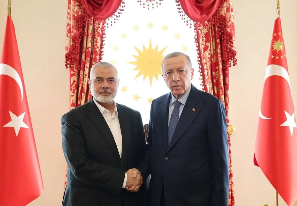 Эрдоган встретился в Стамбуле с руководителем политбюро ХАМАС
