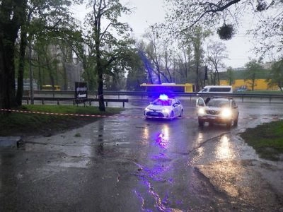 Man killed by grenade explosion in Holosiivskyi district, police establishing circumstances