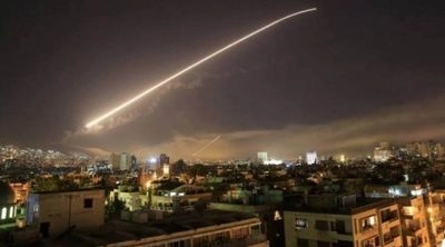 Five missiles were fired from Iraq at a US military base in Syria