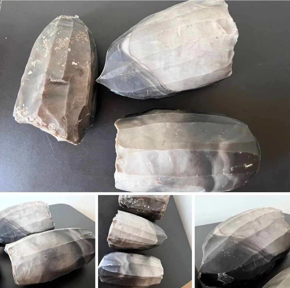 Kyiv customs officers confiscate three ancient flint artifacts from a parcel dating back to the 6th millennium BC