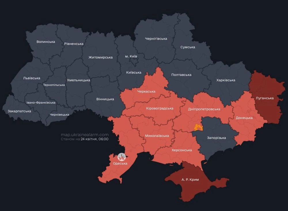 Тактична авіація противника активно діє на сході та півдні України
