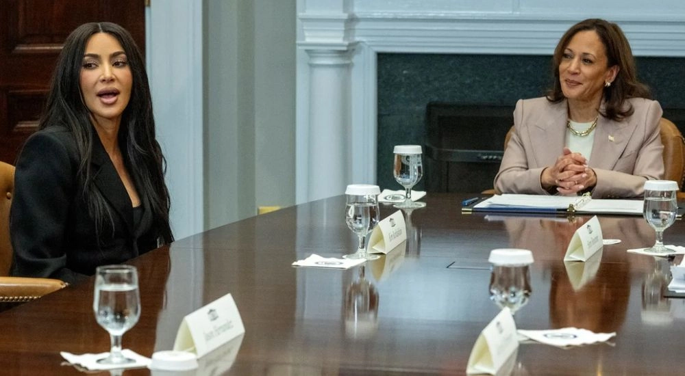 Kim Kardashian visits the White House