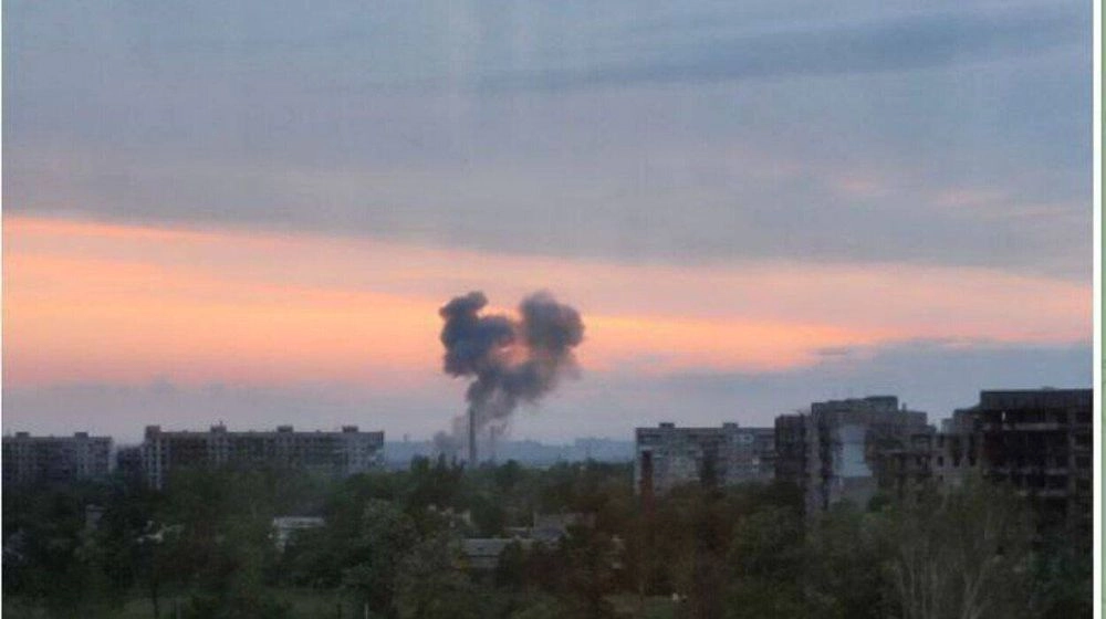 Explosions in occupied Mariupol