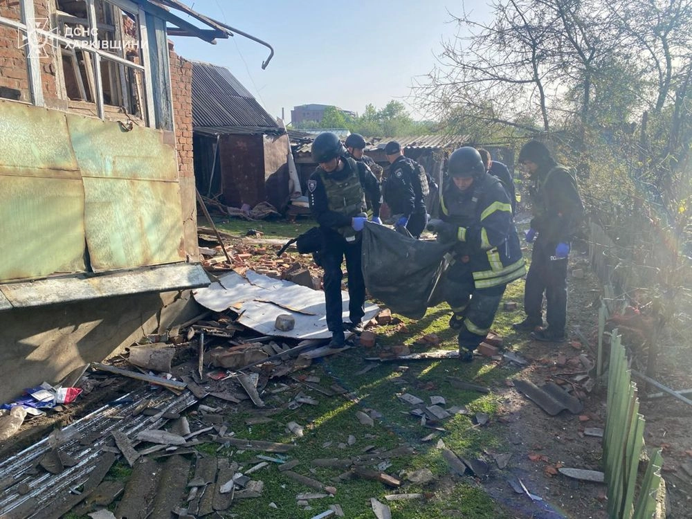 Morning Russian attack on Kharkiv region: a man's body was found under the rubble of a house
