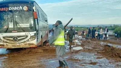 A dam bursts in Kenya as a result of flooding, killing at least 42 people