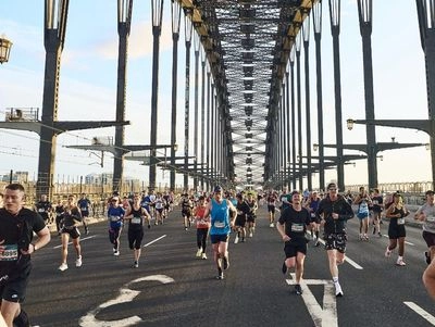 Sydney's bid for the World Marathon was boosted by a record number of participants - 24,000 runners