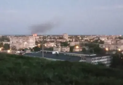 An explosion occurred in Berdiansk and a fire broke out. Occupants claim that "reeds are burning"