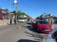 A Dodge driver hit a man and a woman on a pedestrian crossing in Kyiv region: the victims were hospitalized