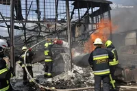 В Кропивницком спасатели ликвидировали пожар на предприятии "Химрезерв"