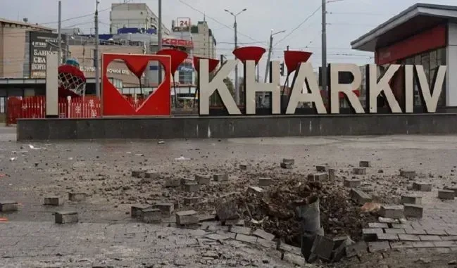 Russians shell Kharkiv, one wounded