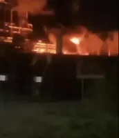 Night attack on oil refinery in Kaluga region of Russia: source says it was a DIU operation