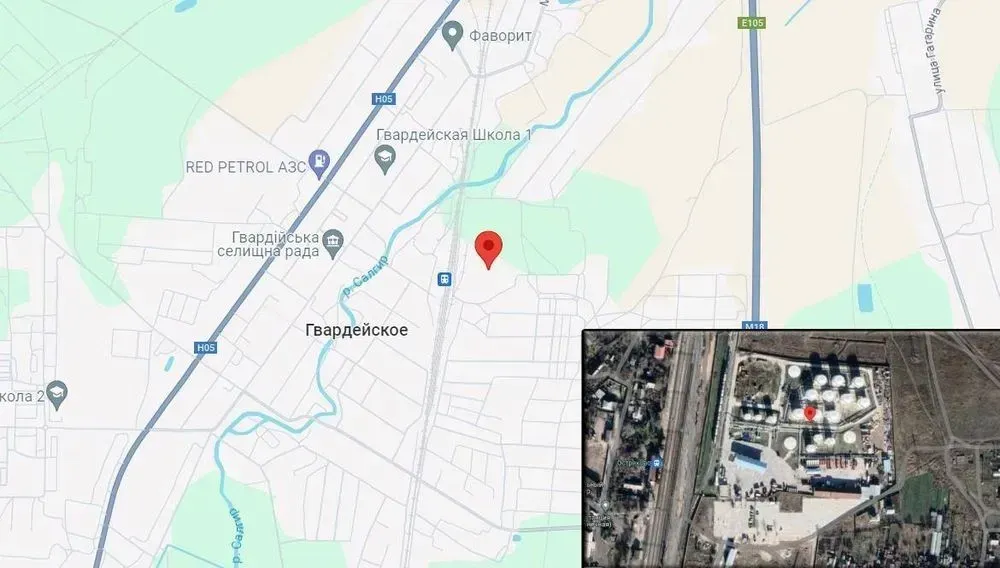 Guerrillas discover large oil depot and military equipment parking lot in occupied Crimea