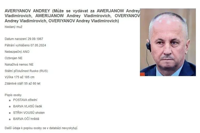 Czech police are looking for a general of russian military intelligence