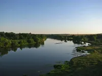 A drowned man is recovered from the Southern Bug River in Vinnytsia