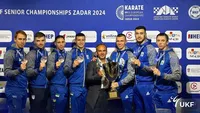 Ukrainian men's kumite team wins bronze at the European Karate Championships