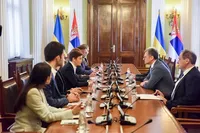 Кулеба провел встречу с председателем парламента Сербии