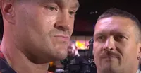 Fury refuses to look Usyk in the eye in face-off: video