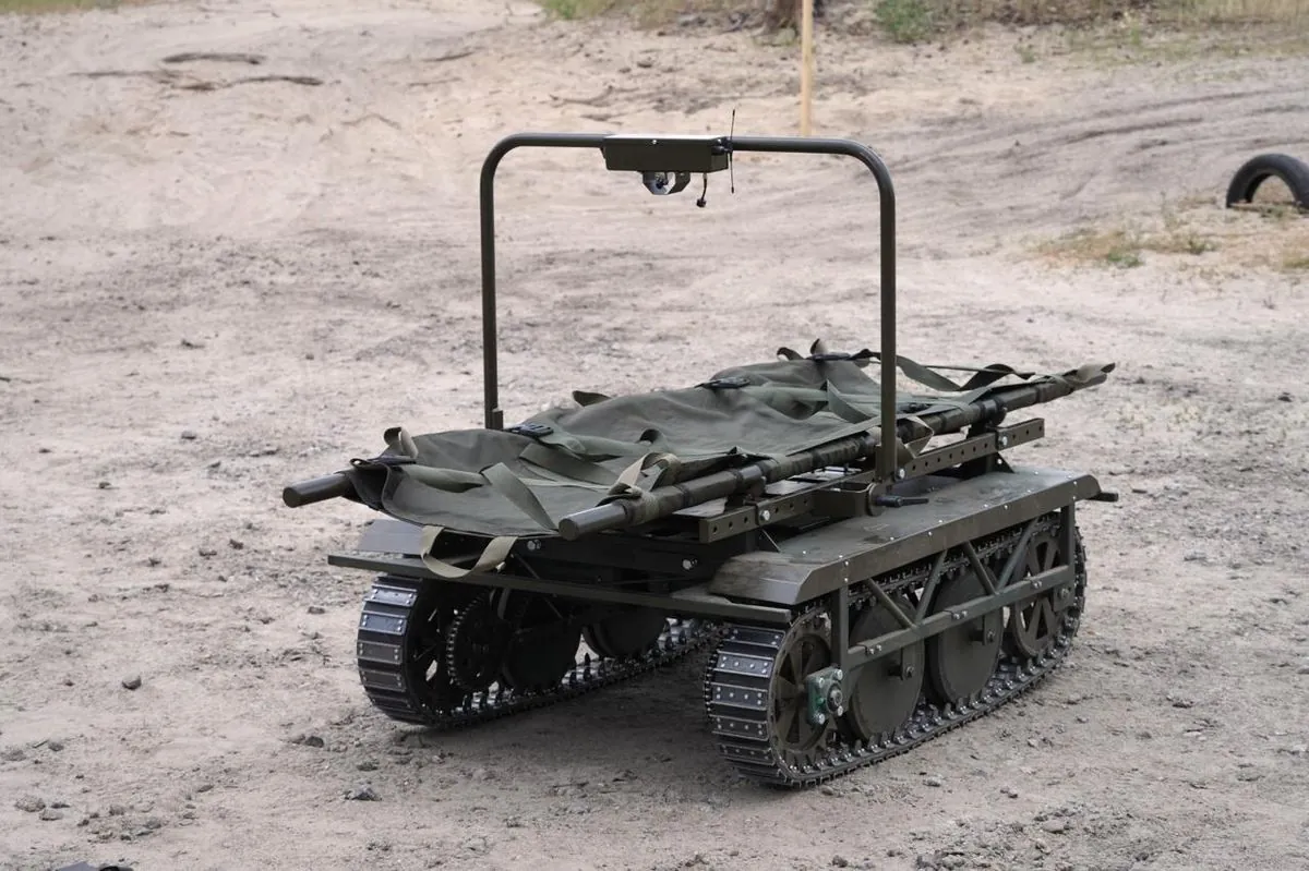In Ukraine, robotic equipment was tested to save people from the battlefield