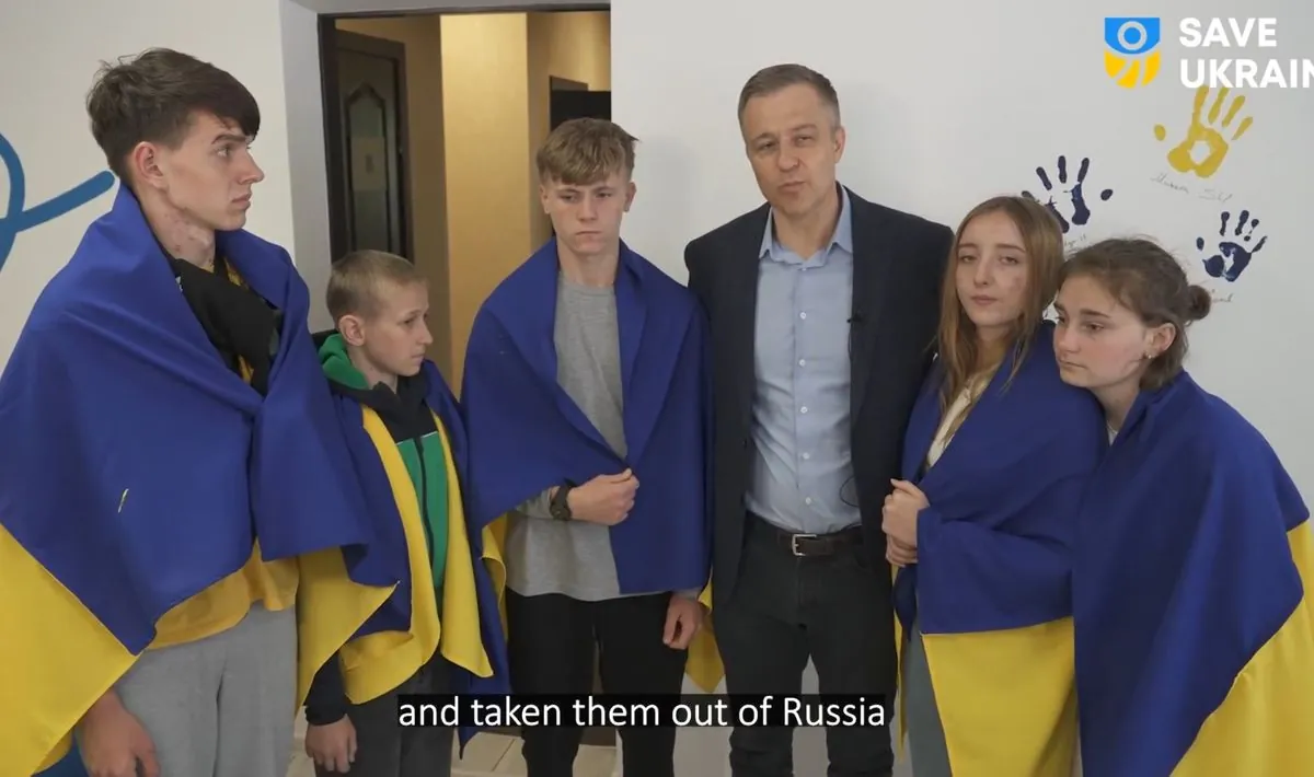 Five deported orphaned children returned to Ukraine from Russia