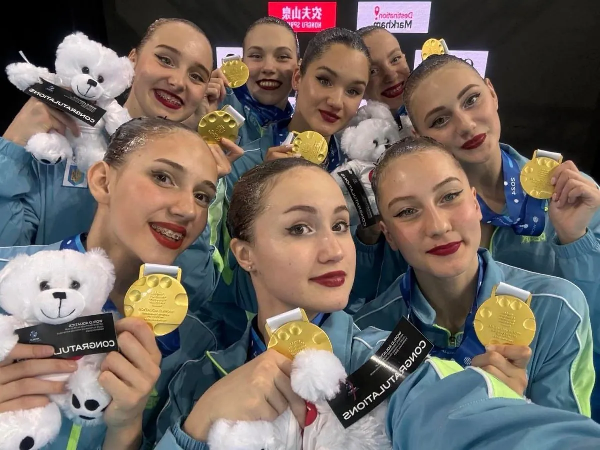 The national team of Ukraine won "gold" in Artistic Swimming of the World Cup in Canada