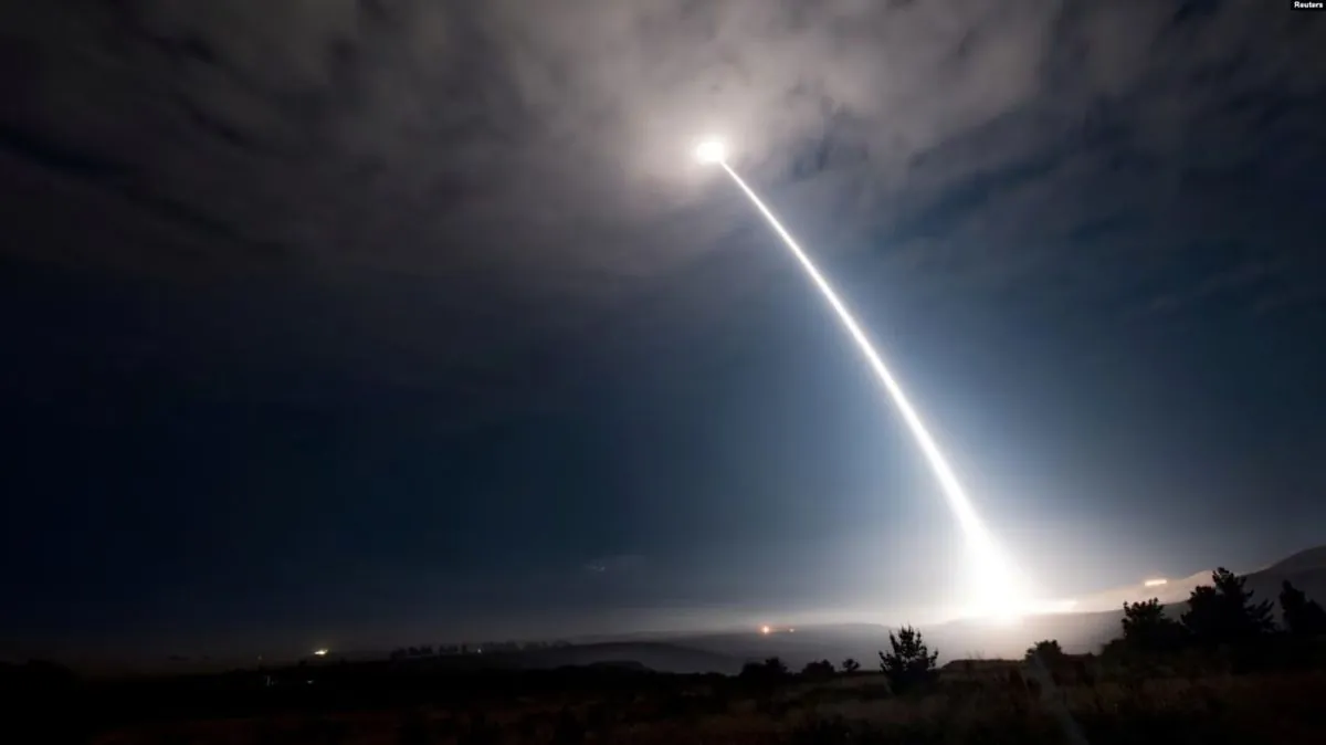 The United States tested the Minuteman III intercontinental ballistic missile without a warhead