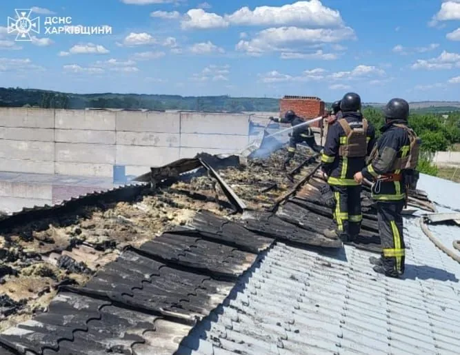 the-russian-army-hit-kupyansk-the-boiler-room-caught-fire