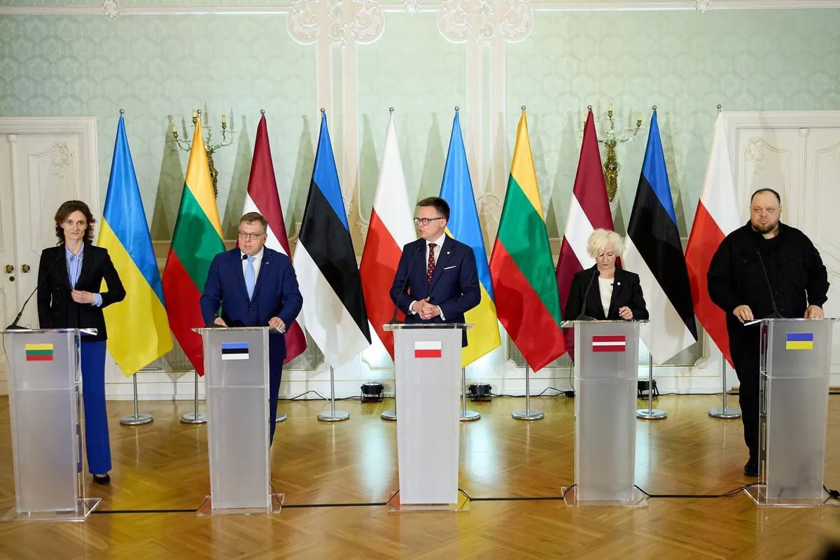 Стефанчук провел закрытую встречу со спикерами парламентов Польши и стран Балтии