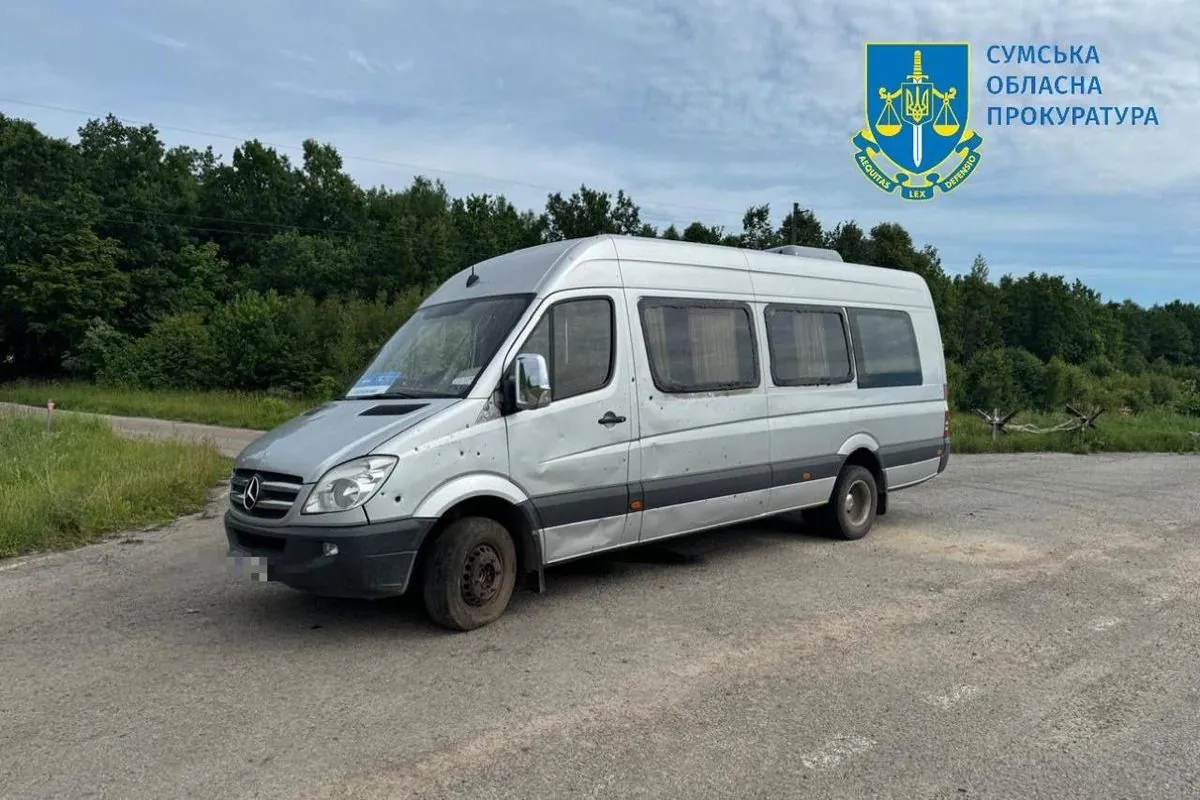 Hostile attack on a bus in Sumy region: prosecutors clarify the victims