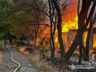 The enemy shelled a recreation area in Ochakiv in Mykolaiv region in the morning: a fire broke out