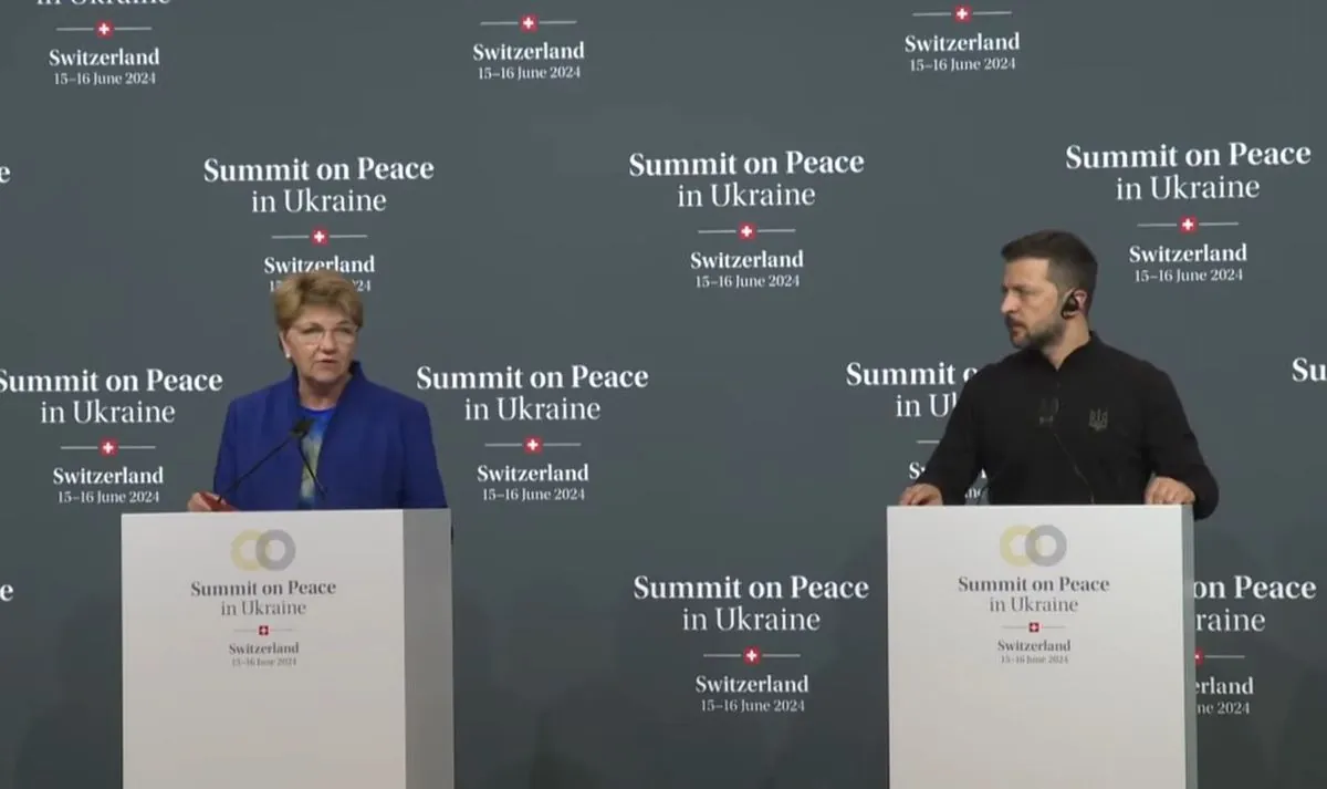 Президентка Швейцарії: якщо хочемо направити процес у напрямку миру, треба буде колись залучити і рф