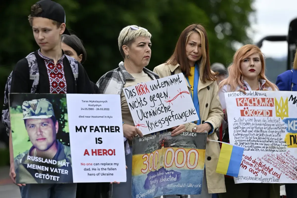 В Швейцарии на фоне Саммита мира собрался митинг в защиту украинских военнопленных