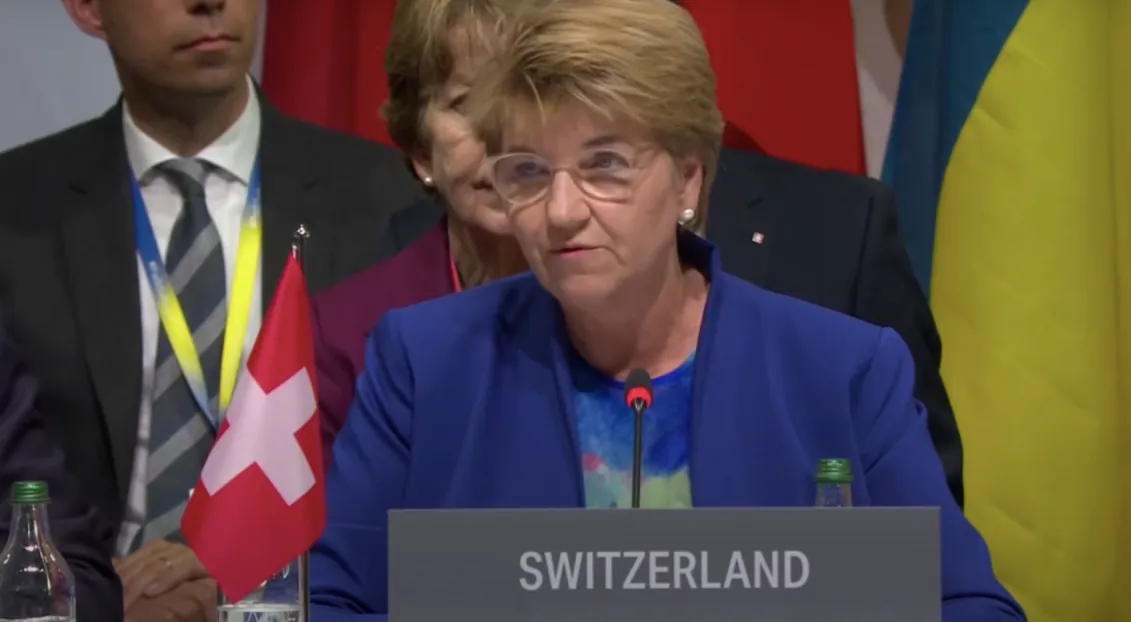Ми добре розуміємо, що мирний процес без рф немислимий - президентка Швейцарії