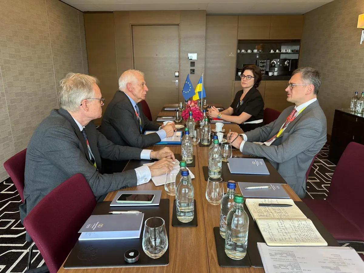 Kuleba discusses acceleration of arms supplies to Ukraine with Borrell
