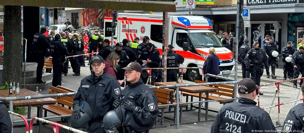 Police shoot a man with an axe near the Euro 2024 fan zone in Hamburg