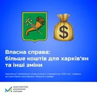 Уряд вдвічі збільшив розмір грантів за програмою "Власна справа" для харків'ян - Мінекономіки