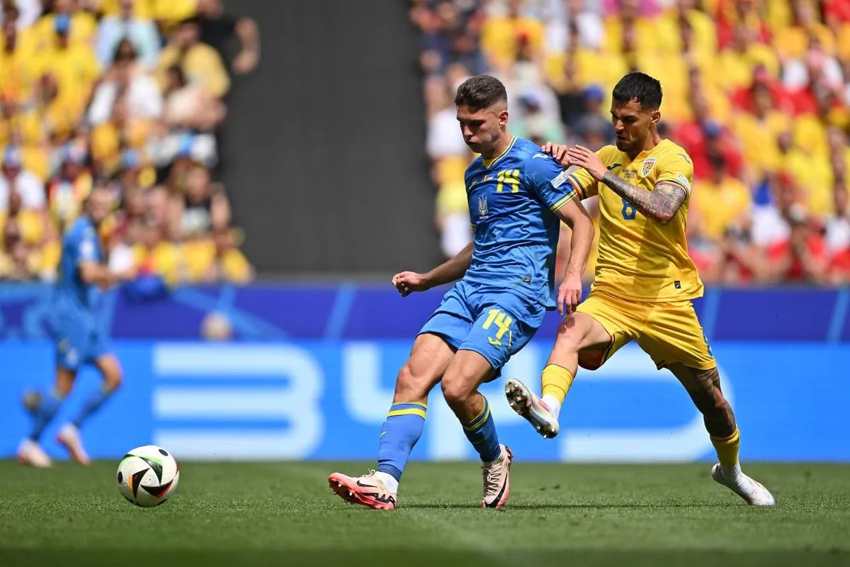 Ukraine concedes twice to Romania in three minutes: the score is 3-0