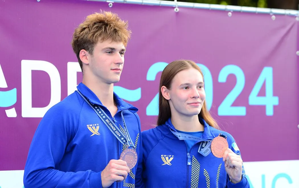 Ukrainian diving team wins second medal at the European Championships in Belgrade