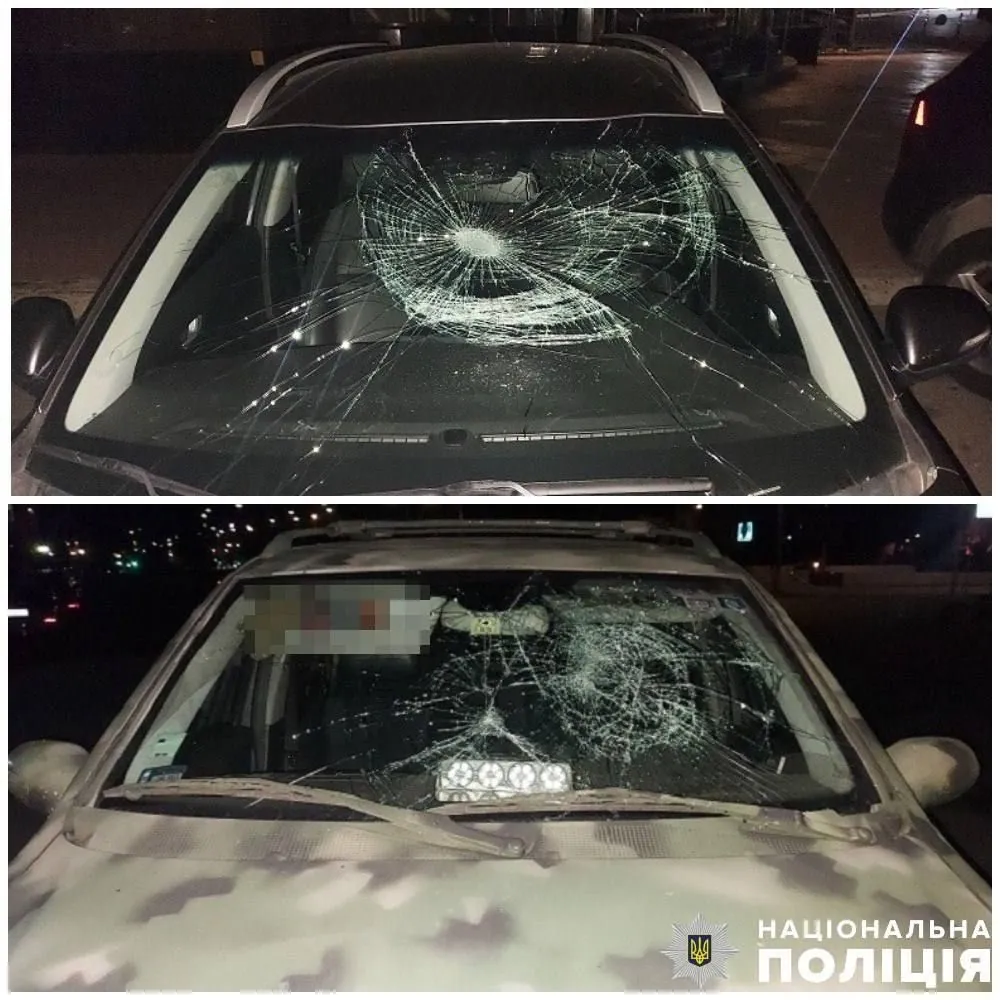 Киевлянин повредил 6 автомобилей в Оболонском районе, одна из которых - военных