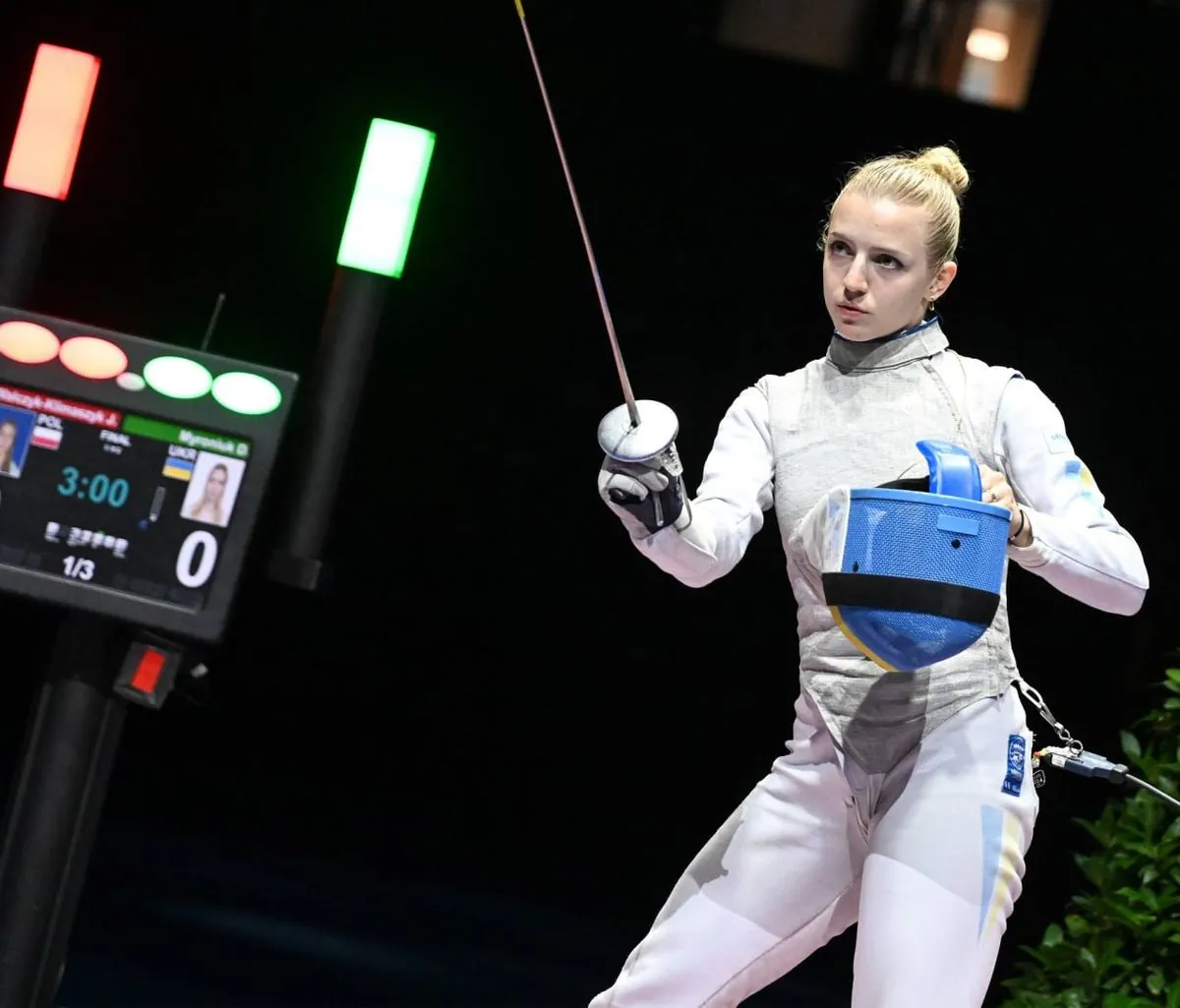 The Ukrainian won "silver" of the European Fencing Championship