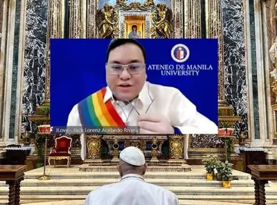 Filipino student calls on Pope Francis to "stop using homophobic language"