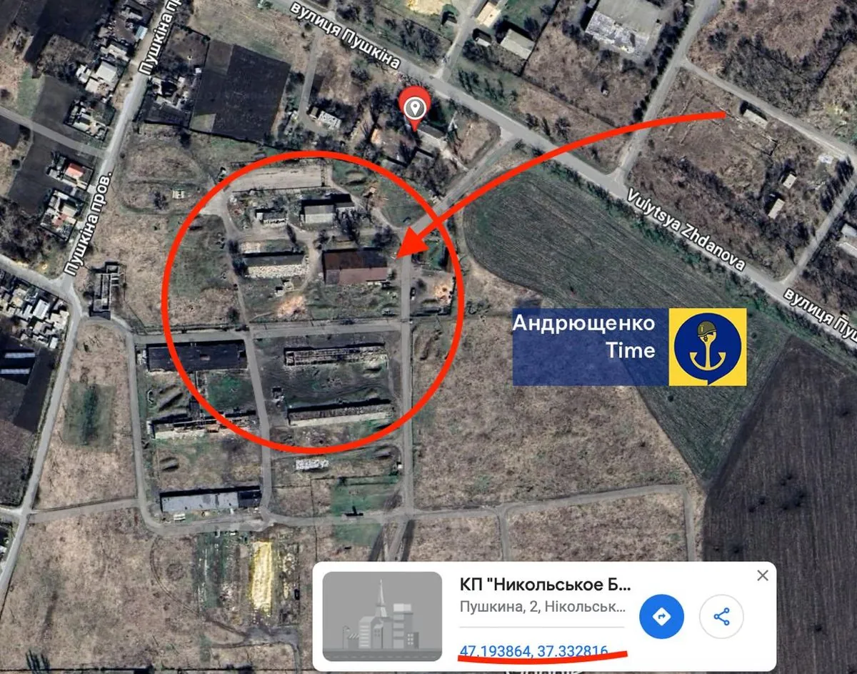 In occupied Mariupol, it "flew" to the place where the invaders and air defense are based: what is known