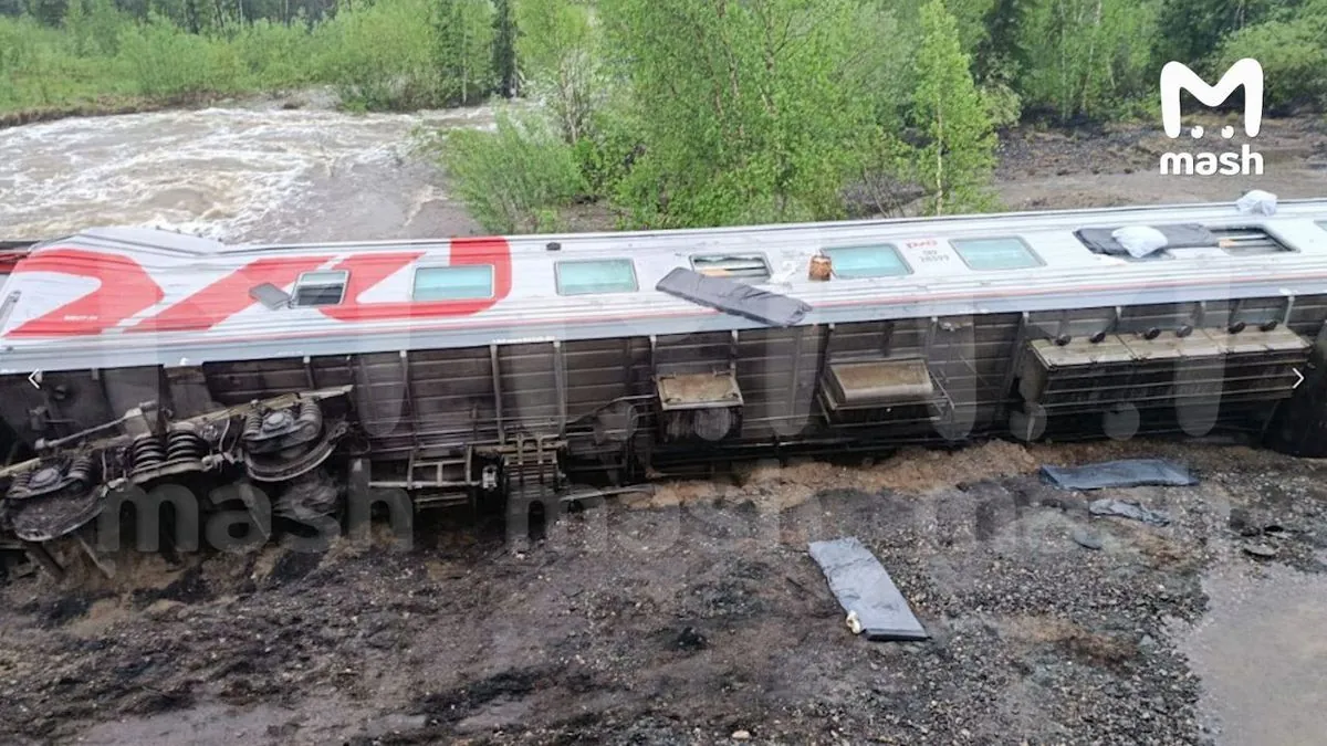 У рф зійшов з рейок поїзд Воркута-Новоросійськ: кількість постраждалих зросла до 70