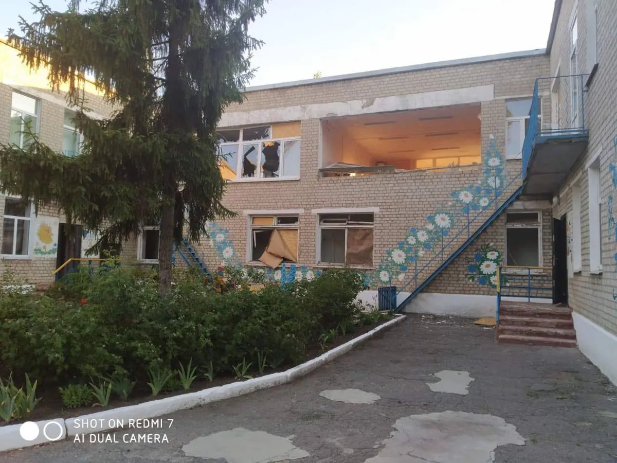 In the morning, Russians attacked Kharkiv region: a kindergarten is damaged