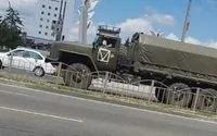 Guerrillas recorded an evacuation convoy of vehicles that transported rf servicemen in Mariupol