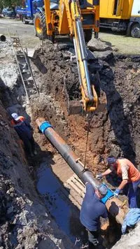 Water pipeline and road damaged by shelling of Vilniansk restored in Zaporizhzhia