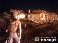 Russian army strikes at night at village in Donetsk region: one wounded and damage